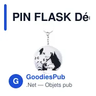 PIN FLASK Décapsuleur porte-clés métal - Miniature 2