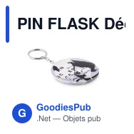 PIN FLASK Décapsuleur porte-clés métal - Miniature 3
