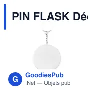 PIN FLASK Décapsuleur porte-clés métal - Miniature 5