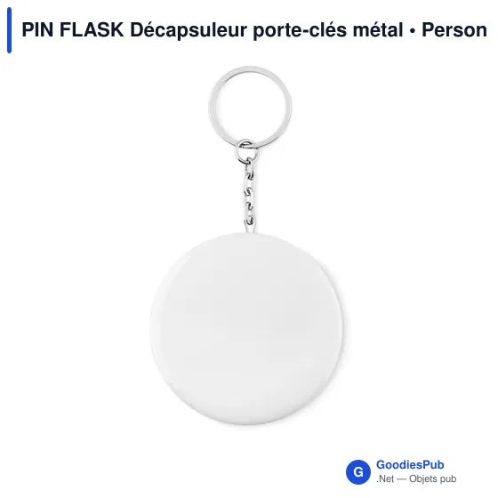 PIN FLASK Décapsuleur porte-clés métal - Image 5