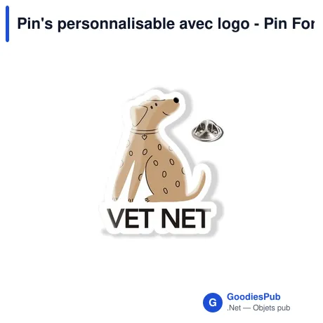 Pin's personnalisable avec logo - Pin Formix