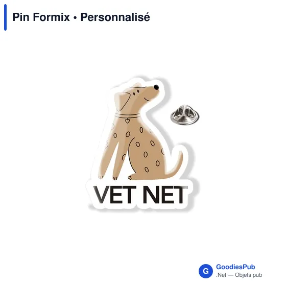 Pin's personnalisable avec logo - Pin Formix - Image 1