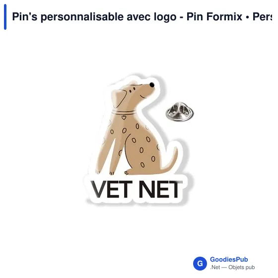 Pin's personnalisable avec logo - Pin Formix - Image 2