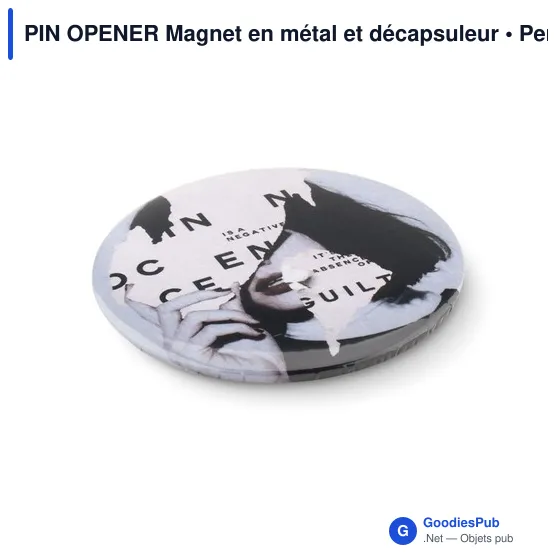 PIN OPENER Magnet en métal et décapsuleur - Image 3