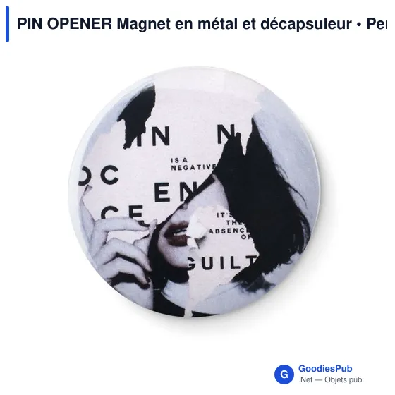 PIN OPENER Magnet en métal et décapsuleur - Image 4