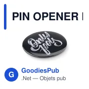PIN OPENER Magnet en métal et décapsuleur - Miniature 5