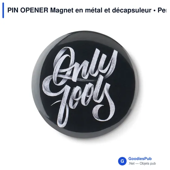PIN OPENER Magnet en métal et décapsuleur - Image 6