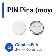 PIN Pins (moyen ) insert papier - Miniature 1