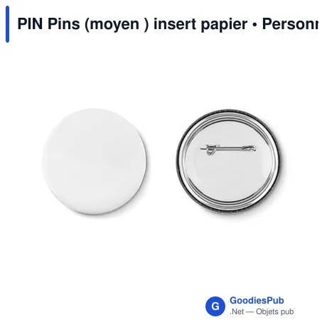 PIN Pins (moyen ) insert papier