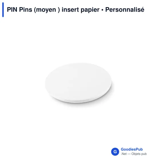 PIN Pins (moyen ) insert papier - Image 2
