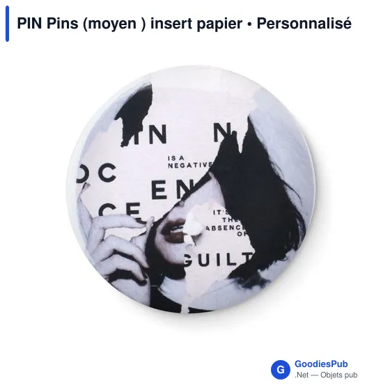 PIN Pins (moyen ) insert papier - Image 3