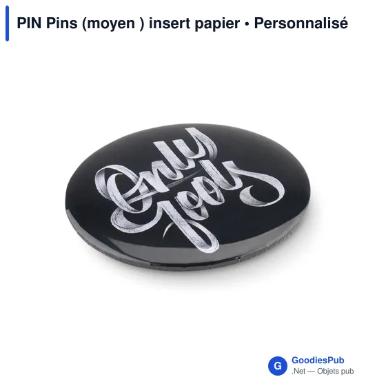 PIN Pins (moyen ) insert papier - Image 4