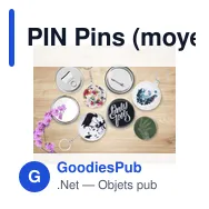 PIN Pins (moyen ) insert papier - Miniature 5