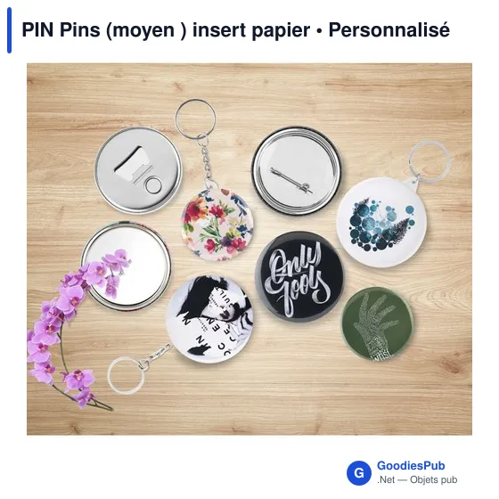 PIN Pins (moyen ) insert papier - Image 5