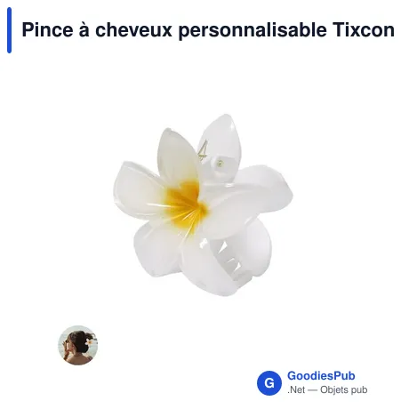 Pince à cheveux personnalisable Tixcon avec logo