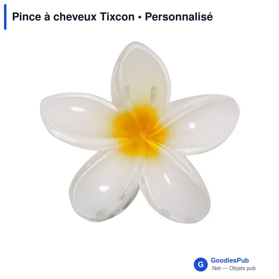 Pince à cheveux personnalisable Tixcon avec logo - Image 2