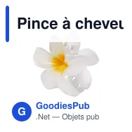 Pince à cheveux personnalisable Tixcon avec logo - Miniature 4