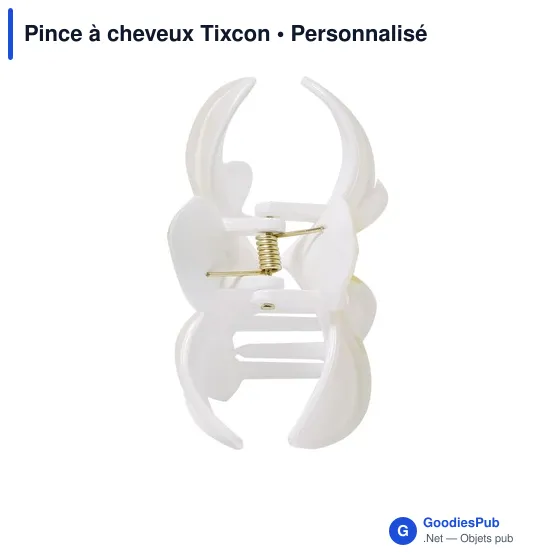 Pince à cheveux personnalisable Tixcon avec logo - Image 5