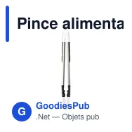 Pince alimentaire personnalisable Maeve avec logo - Miniature 1
