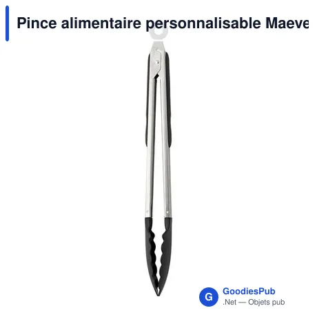 Pince alimentaire personnalisable Maeve avec logo