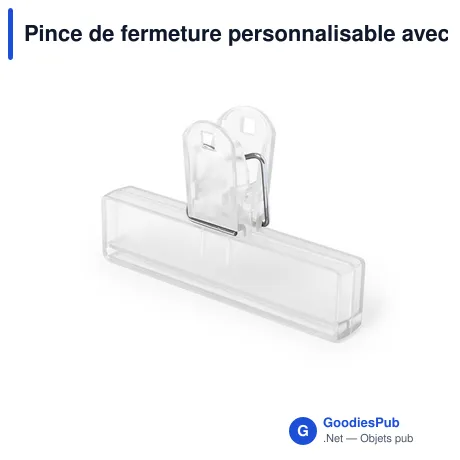 Pince de fermeture personnalisable avec logo - Pince Flint