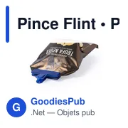 Pince de fermeture personnalisable avec logo - Pince Flint - Miniature 3