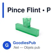 Pince de fermeture personnalisable avec logo - Pince Flint - Miniature 5
