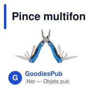 Pince multifonction personnalisable avec logo - Céline - Miniature 2