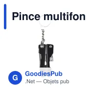 Pince multifonction personnalisable en acier inoxydable avec logo - Miniature 2