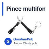 Pince multifonction personnalisable en acier inoxydable avec logo - Miniature 3