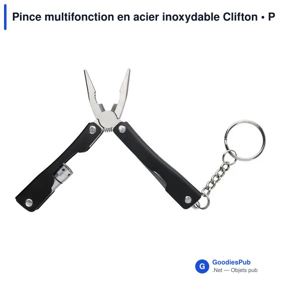 Pince multifonction personnalisable en acier inoxydable avec logo - Image 3