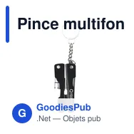 Pince multifonction personnalisable en acier inoxydable avec logo - Miniature 4
