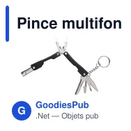 Pince multifonction personnalisable en acier inoxydable avec logo - Miniature 6