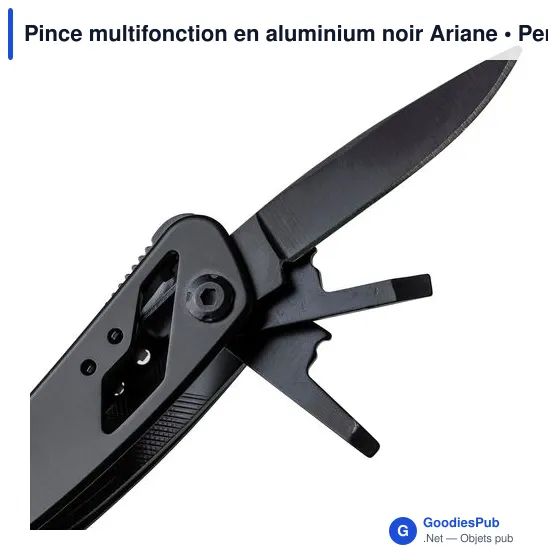 Pince multifonction en aluminium noir Ariane - Image 11