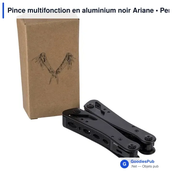 Pince multifonction en aluminium noir Ariane - Image 12