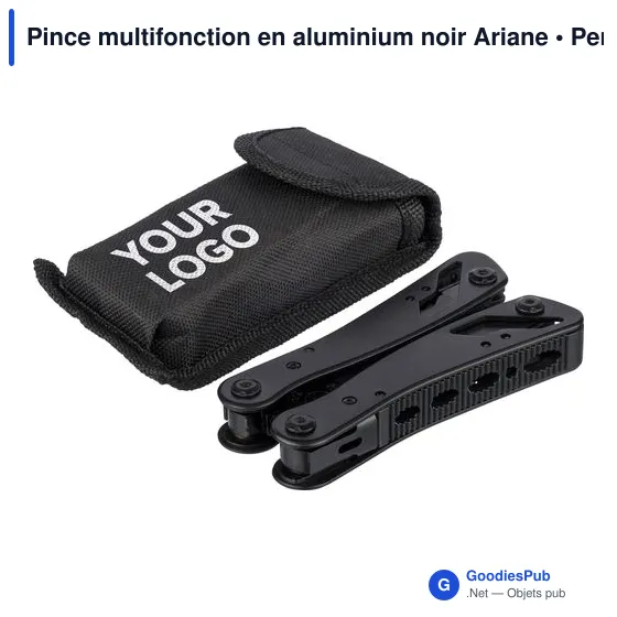 Pince multifonction en aluminium noir Ariane - Image 3
