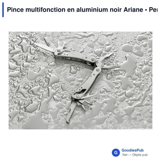 Pince multifonction en aluminium noir Ariane - Image 4