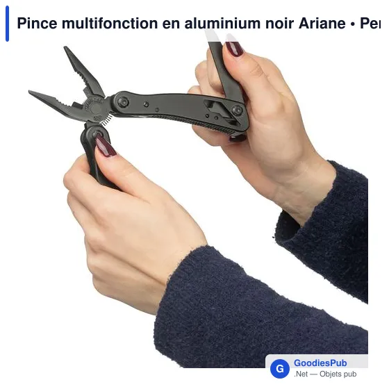 Pince multifonction en aluminium noir Ariane - Image 6