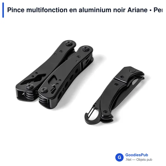 Pince multifonction en aluminium noir Ariane - Image 8