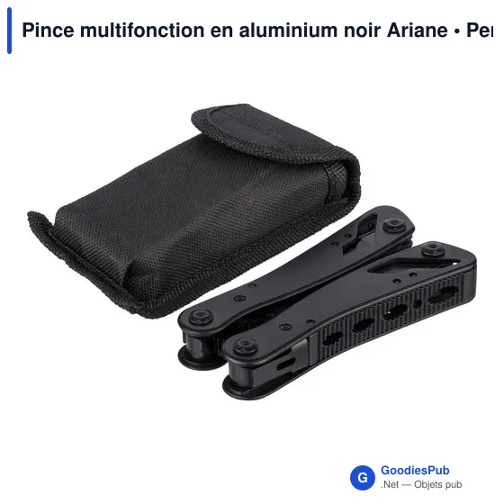 Pince multifonction en aluminium noir Ariane - Image 9