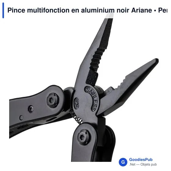 Pince multifonction en aluminium noir Ariane - Image 10