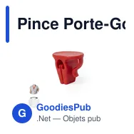 Pince Porte-Gobelet Tusca - Miniature 2