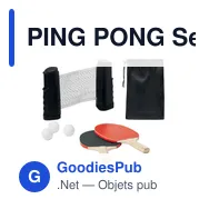 PING PONG Set de tennis table - Miniature 1