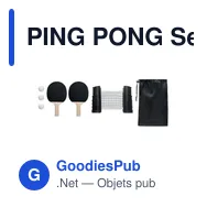 PING PONG Set de tennis table - Miniature 2