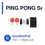 PING PONG Set de tennis table - Miniature 3
