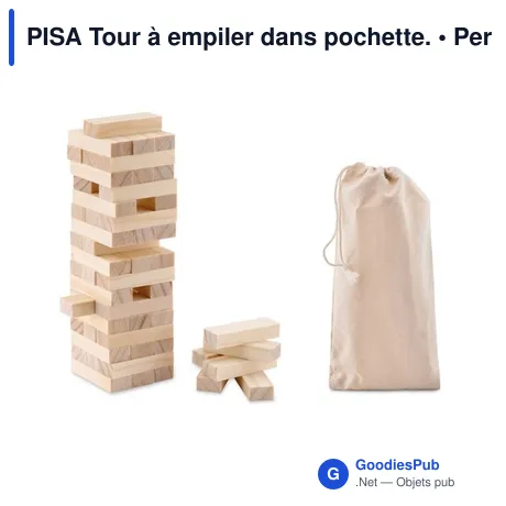 PISA Tour à empiler dans pochette.