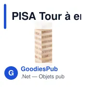 PISA Tour à empiler dans pochette. - Miniature 3