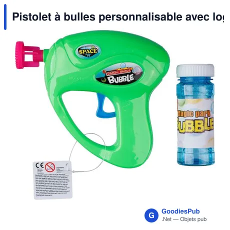 Pistolet à bulles personnalisable avec logo - Hallie