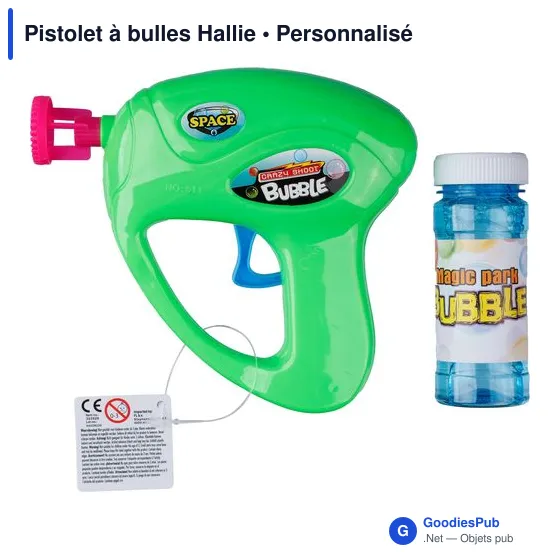 Pistolet à bulles personnalisable avec logo - Hallie - Image 1