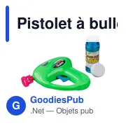 Pistolet à bulles personnalisable avec logo - Hallie - Miniature 3
